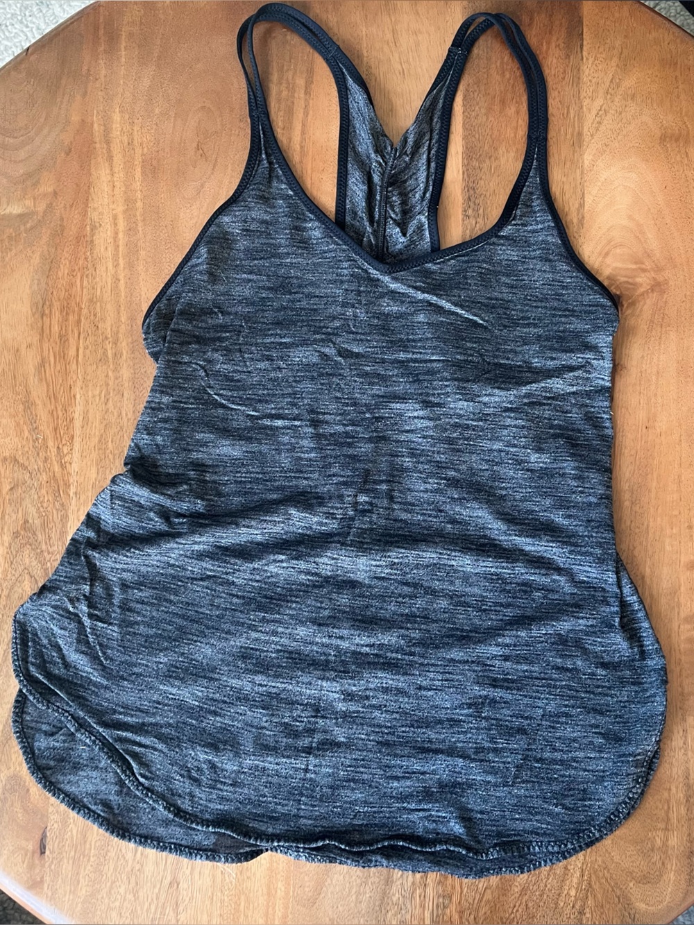 lululemon athletica Charcoal Heather Racerback Tank